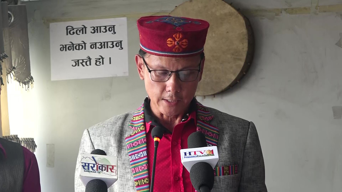 अधिवक्ता पाण्डेलाई तत्काल पक्राउ नगरे आन्दोलन गर्ने तामाङ घेदुङकाे चेतावनी